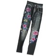 thumbnail image 4 of Pantalones Pitillo Ajustados Salvador para Mujer Estampado Floral Deportivos de Yoga Entrenamiento Polainas, 4 of 10