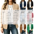 thumbnail image 3 of Lightweight Jacket Women Ndbuld Women's casual winter solid-color fitted lapel blazer cardigan top Mint Green L, 3 of 6