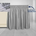 thumbnail image 4 of EIGTHTAIL Wrap Around Ruffled Bed Skirt with Adjustable Elastic Belt - 15 Inch Drop Easy to Put On  Wrinkle Free Bedskirt Dust Ruffles  Frame Cover for Queen  King and C-King Size Beds  B, 4 of 7