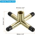 thumbnail image 2 of LoonWear Billiard Bridge Head Cross Pool Cue Stick Bridge Screw-On Metal Billiard Accessories with Rubber Sleeves for Pool Table, 2 of 4