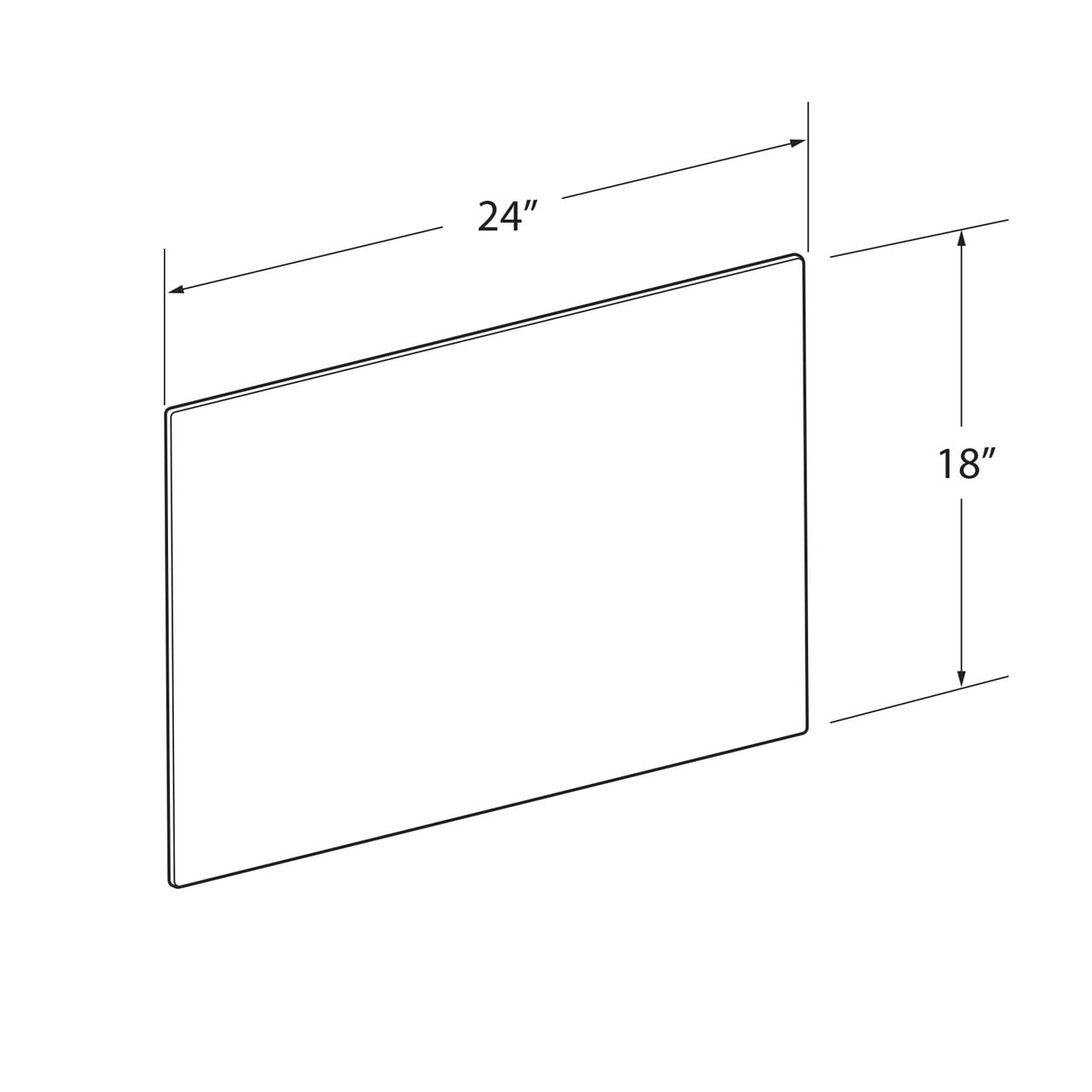 Clear Plastic Jigsaw Puzzle Board, Portable Puzzle Saver, Size 18" x 24" with rounded corners, up to 750 pieces
