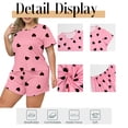 thumbnail image 5 of Musefolio Womens Plus Size Abstract Print Pajama Set Short Sleeve Top Shorts Sleepwear 1X-5X, 5 of 9