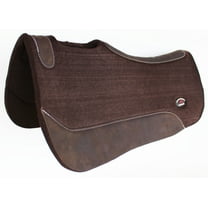 Horse 30" x 30" Western Contoured Wool Felt Close Contact Saddle Pad Brown 39121BR2