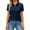 Navy, variant on OIOLOYJM Polo Shirts for Women Business Short Sleeve Golf Shirt Lightweight Collar Workout Tops Moisture Wicking Button Down Outfits White XL
