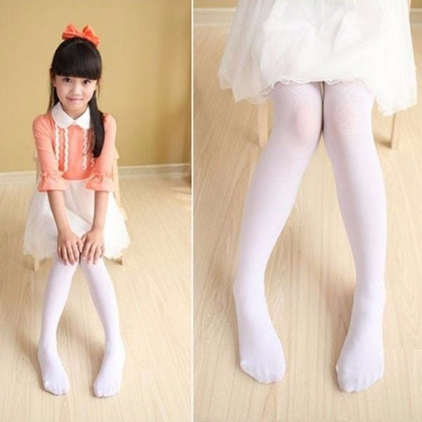 Kids Girls Soft Pantyhose Tights Stockings Ballet Dance Socks Velvet Candy  Color 
