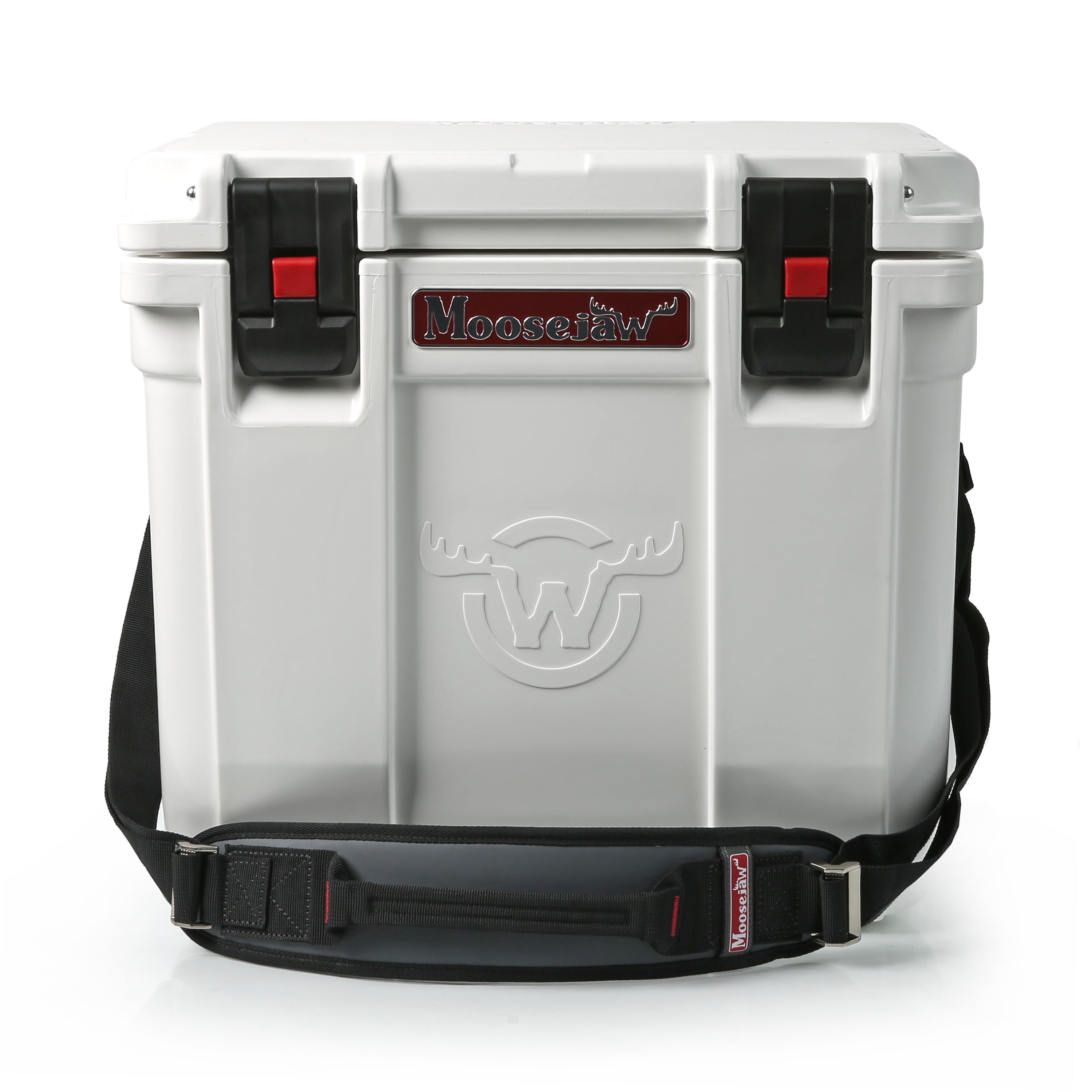 Moosejaw 25 Quart Ice Fort Hard Cooler with Microban, White