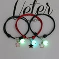 thumbnail image 4 of YIEMEEN 3 Pcs/set Luminous Beads Bracelet Hand-woven Love Star Moon Cat Sisters Bracelet, 4 of 21