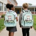 thumbnail image 2 of Bulopur Light Blue Otter Print Kids School Bag Set 4 Pcs Durable Breathable Kids School Backpack with Lunch Box, Pencil Case and Water Bottle Cover for Animal Theme Kids, 2 of 7
