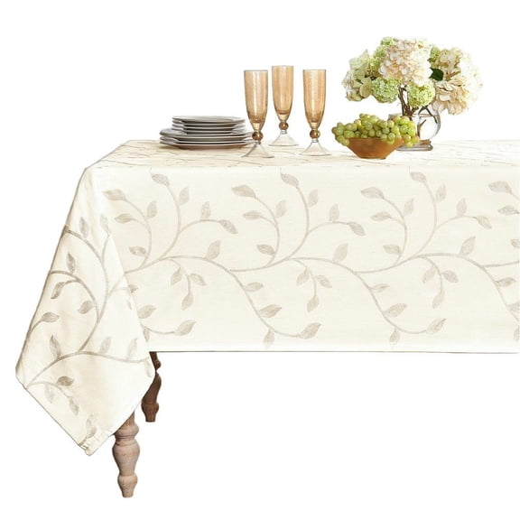 Kate Aurora Living Madison Floral Embroidered Fabric Tablecloth - Assorted Colors & Sizes