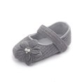 thumbnail image 2 of Yoyauz Baby Girl Mary Jane Shoes Anti Slip Rubber Sole Ballet Slippers Princess Dress Wedding Shoes Newborn Kids Shoes Toddler Shoes（0-12 Month）, 2 of 11