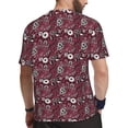 thumbnail image 2 of Wukai Daisies Flowers Print Men's Short-Sleeved Mesh T-Shirt,Quick-Dry Short Sleeve Workout T-Shirt-X-Large, 2 of 8