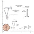 thumbnail image 4 of Limerencia Hypoallergenic Titanium ASTM F136-18G Flat Back Internal Thread Stud Earring Piercing Jewelry for Tragus Helix Conch Cartilage Nose Lip, 4 of 7