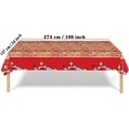 thumbnail image 2 of SINGOMON 2PCS Rectangular Fire Truck Table Cloths, Red, 130x220cm, Disposable, Firefighter Party Favors, Firetruck Birthday Decorations, 2 of 5