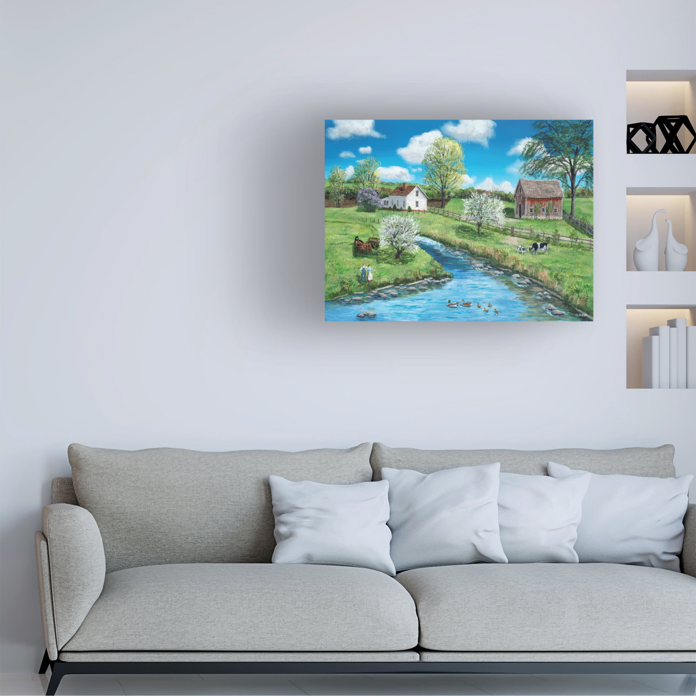 Canvas Wall Art - Bob Fair 'New Beginnings' Wall Art for Living Room, Bedroom, or Office Décor by Trademark Fine Art - 19 x 14 Inches