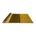thumbnail image 2 of Ahgly Company Indoor Round Abstract Yellow Contemporary Area Rugs, 4' Round, 2 of 4