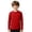 Red, variant on Boys Long Sleeve Rash Guard, Plain Color Swim Shirt, Quick-Dry Sun Protection Top for Beach Pool Water Activities