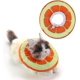 thumbnail image 1 of Collar de recuperación de gato ajustable, collar de cono de gato suave, almohada de donut de gato, naranja lindo Feliz Sencillez, 1 of 4
