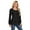 41-BLACK, variant on Long Sleeve Blouses for Women Fall Dressy Eyelet Shirts Tops Ladies 2025 Blue Crew Neck Cute Casual Tee Shirts L
