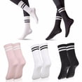 thumbnail image 2 of Wweixi 3a Of Elasticity Pilates Socks With Non-slip Bottom Stretch And Move Freely, 2 of 6