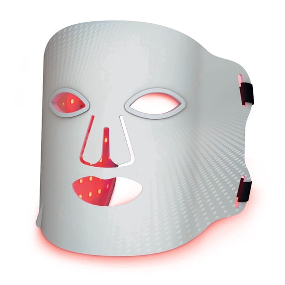 Icon by Tzumi LED Face Mask, Red Light Therapy Facial Mask with 7 LED Color Spectrum, USB-C Rechargeable