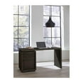 thumbnail image 5 of Crafters and Weavers Oxford Single Pedestal Desk in Basalt in Grey, 5 of 5