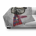 thumbnail image 3 of Hipster Soft Flannel Fleece Throw Blanket, Graphic Design of a Photographer Pug Dog in a Shirt with Glasses and Old Camera, Cozy Plush for Indoor and Outdoor Use, 50" x 70", Multicolor, by Ambesonne, 3 of 6