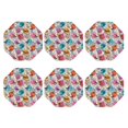 thumbnail image 2 of Disketp Skulls And Roses Funny Coasters,6 Pcs Leather Coasters With Holder, Perfect Housewarming Hostess Gifts,Protect Furniture From Water Marks Scratch And Damage, 2 of 9