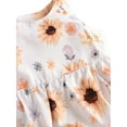thumbnail image 4 of Newborn Baby Girls Fashion Sun/Sunflower Print Romper Stylish Sleeveless Romper for Kids Girls, 0-24M, 4 of 6