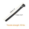 thumbnail image 2 of 4 Inch Releasable Cable Ties Adjustable Zip Ties 50lbs Tensile Strength Removable Indoor Outdoor Tie Wraps Black 100Pcs, 2 of 6