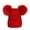 Red, variant on Mightlink Women Hat Solid Color Plush Balls Autumn Winter Fluffy Pompoms Beanie Cap for Outdoor