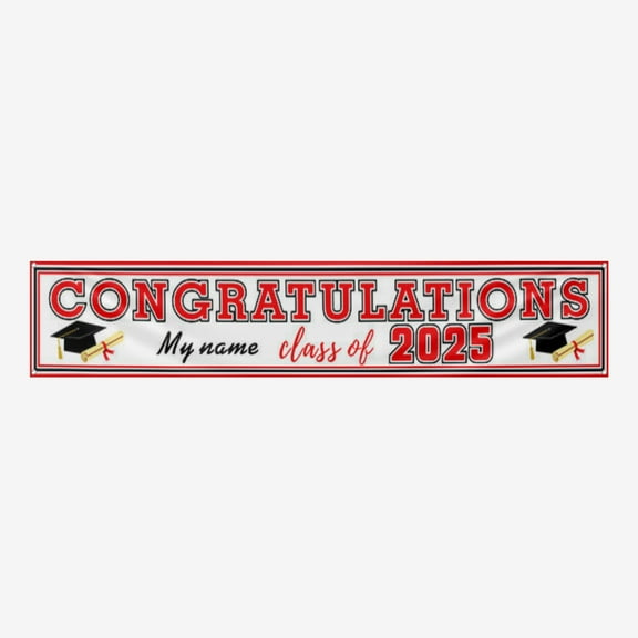 Graduation Let's Make Memories Personalized Banner - Party Decorations - Congratulations Banner - Indoor/Outdoor Vinyl - Best in Class. 19*98IN/45.72*248.9CM