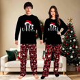 thumbnail image 2 of iHapHap Mr Mrs Christmas Couple Pajamas, Cotton Blend Holiday Sleep Set, Womens S, 2 of 7
