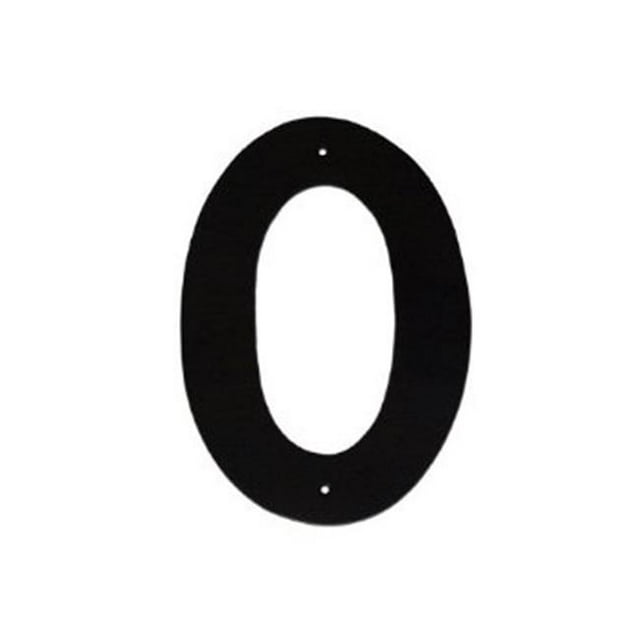 4 In. Helvetica Modern Font Individual House Number 0