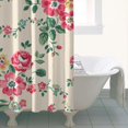 thumbnail image 5 of Waterproof Pioneer Shower Curtain 36x72 Inch Polyester Unique Colorful Floral Shower Curtain for Bathroom Hotel Home Decor with 7 Plastic Hooks, 5 of 5