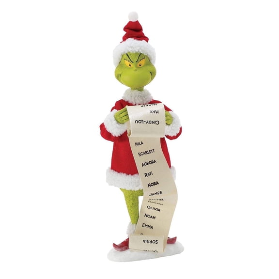 Department 56 Grinch's Nice List Christmas Figurine 12in H