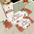 thumbnail image 5 of Christmas Kitchen Mat Set 2PC, L-Shaped Anti-Fatigue Rugs with Non-Slip Backing, Water/Oil Resistant 16x24 & 16x43 Inch Floor Mats for Holiday DecorC, 5 of 6