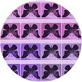 thumbnail image 1 of Ahgly Company Machine Washable Indoor Round Transitional Violet Purple Area Rugs, 8' Round, 1 of 7