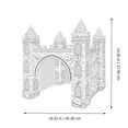 thumbnail image 4 of Miangastore 1 Ensemble de Papier Coloriage Modèle de Château 3D Coloriage Bricolage Casse-Tête de Coloriage, 4 of 8