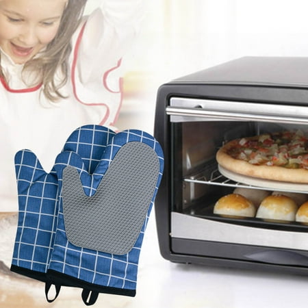 

Chamoist Oven Mitts Heat Resistant Kitchen Oven GlovesKitchen Cooking Microwave Oven Gloves Glove Pot Pad Heat Protection Microwave Oven Supplies