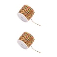 thumbnail image 3 of Ounissouiy Cadena confiable de acero inoxidable con cuentas de esmalte coloridas y duraderas para la fabricación de joyas, amplia gama de colores Oro+Color 2Conjunto, 3 of 6
