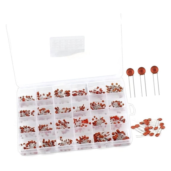 Ceramic Capacitor Kit 960pcs Assorted Values for High Frequency Filter Circuits