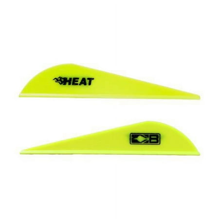 Bohning Heat Vanes Neon Yellow 36 Pk.