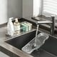 thumbnail image 4 of Soporte compacto para esponjas - Organizador de fregadero de cocina con drenaje, plástico transparente o negro, 9,45x3,86x2,83 pulgadas, 4 of 6