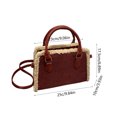 thumbnail image 2 of Bolso de hombro para mujer | Bolso de mano casual Tote Purse | Bolso bandolera bandolera con correa ajustable | Cuero PU | Se adapta al teléfono, la cartera, las gafas de sol, las llaves | Marrón, 2 of 5