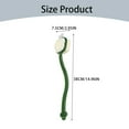 thumbnail image 2 of Bath Brush with Bristles, Long Handle for Exfoliating Back, Body, and Feet, Bath and Shower Scrubber, White (1 Pack, M), 2 of 8