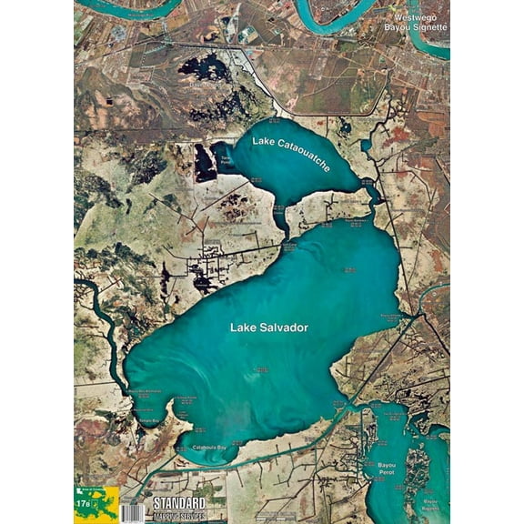 Standard Laminated Map Westwego/Bayou Segnette M017