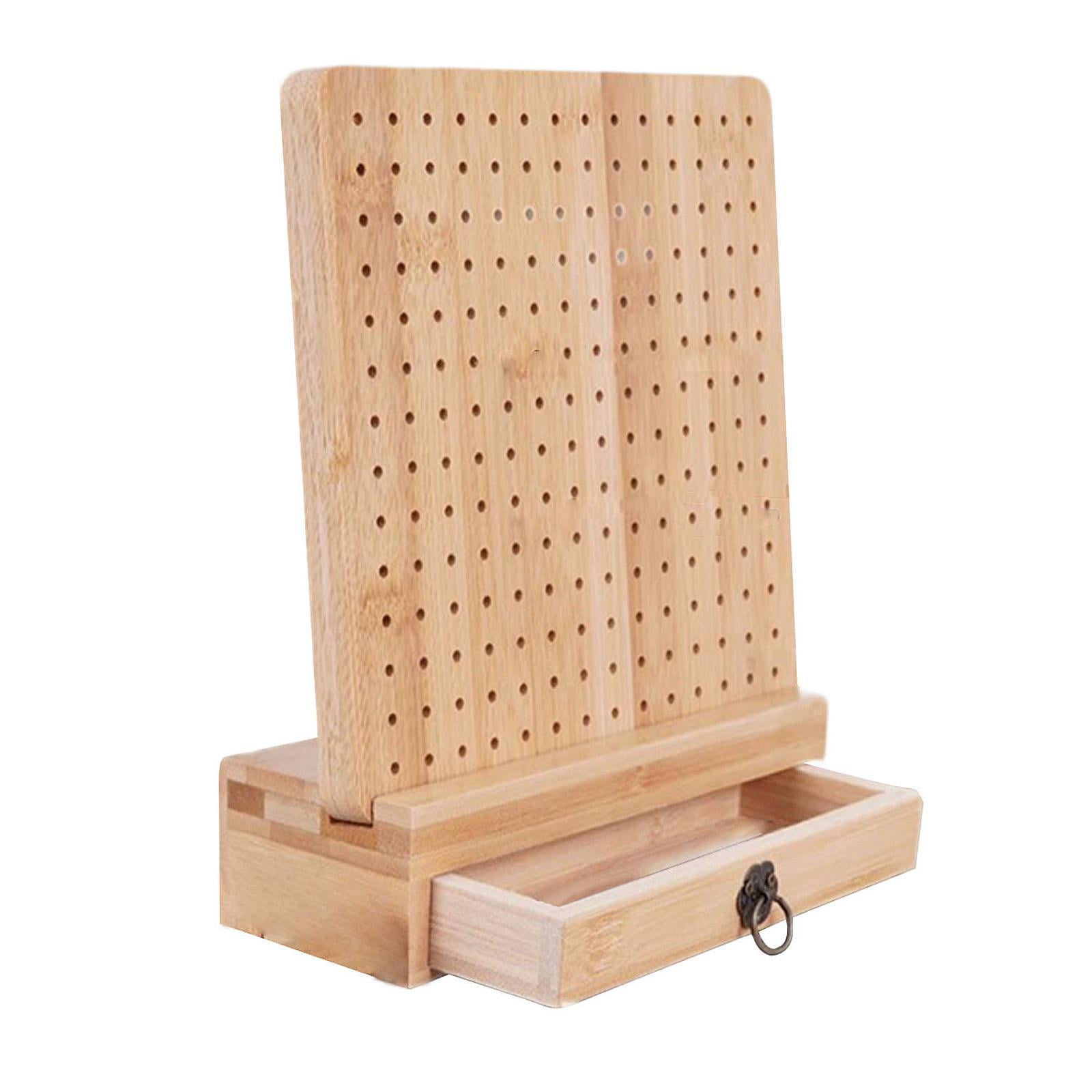 Abbraccia Crochet Blocking Board, Pegboard for Crocheting, Wooden Holeboard with Warehouse Drawer for Knitting And Crocheting with Handmade DIY Crochet Board