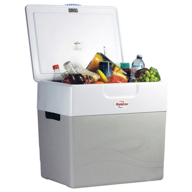 Koolatron Glacière/chauffe-Plat Électrique 12 V 49 L (52 Pintes), Conception Bidirectionnelle, Gris