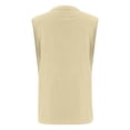 thumbnail image 6 of Juslio Womens Tank Button Solid Color V-Neck Tank Top Casual, Breathable with Pockets Tank Tops, 6 of 9