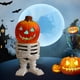 thumbnail image 1 of Decoraciones de Halloween, adornos de Halloween, luces LED de Halloween, adorno de mesa de jinetes de calabaza, cabeza de calabaza pequeña brillante, decoración de resina fantasma para jardín, adorno, 1 of 6